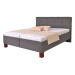 Čalouněná postel Mary 180x200, šedá, včetně matrace