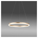 PAUL NEUHAUS LED závěsné svítidlo 60x60 mosaz, kruhové, stmívatelné, paměťová funkce, moderní Si