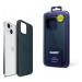 Modré stylové pouzdro na zadní stranu iPhonu 15 3mk Hardy MagFabric Case