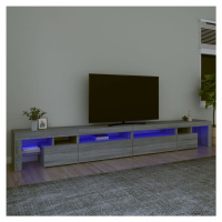 vidaXL TV skříňka s LED osvětlením šedá sonoma 290 x 36,5 x 40 cm