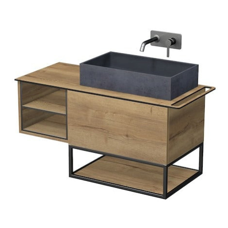 Koupelnová skříňka pod umyvadlo Naturel Oxo 110x50 cm dub halifax OXO110P701ZKDP