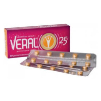 VERAL 25 mg por.tbl.ent.30 tablet