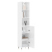 vidaXL Skříň highboard bílá s vysokým leskem 34,5x34x180 cm kompozit