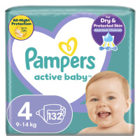 PAMPERS Active Baby Pleny jednorázové 4 9-14 kg 132 ks