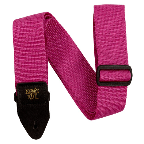 Ernie Ball Polypro Strap Raspberry & Black