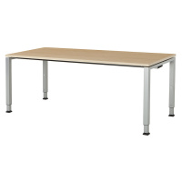 mauser Elegantní výškově nastavitelný stůl, v x š x h 650 - 850 x 1800 x 800 mm, deska s povlake