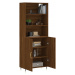 vidaXL Skříň highboard hnědý dub 69,5 x 34 x 180 cm kompozitní dřevo