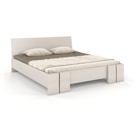 Dřevěná postel borovicová 180 s úložným prostorem do ložnice Vestre maxi & st - Skandica