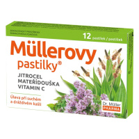 Dr. Müller Müllerovy pastilky s jitrocelem a mateřídouškou 12 pastilek