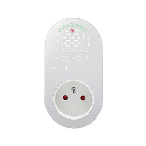 MOES Smart Plug + Thermostat, Wi-Fi, White