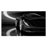 Ilustrace Black Sports Car, mevans, 40 × 22.2 cm