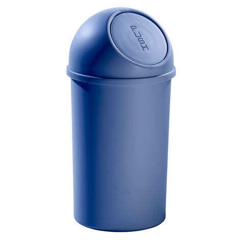 helit Samozavírací nádoba na odpadky z plastu, objem 25 l, bal.j. 3, v x Ø 615 x 315 mm, modrá