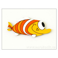 Dekorace ryba oranž. 19cm - balení 2ks