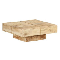 Konferenční stolek 80 × 80 × 28 cm masivní mangovníkové dřevo