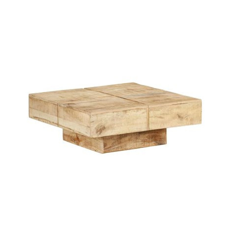 Konferenční stolek 80 × 80 × 28 cm masivní mangovníkové dřevo SHUMEE