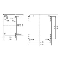 Schneider Electric Spacial S3D plný montážní panel 400x300 NSYMM43