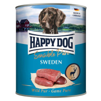 Happy Dog Sensible Pure 12 × 800 g výhodné balení - Sweden (zvěřina)