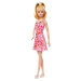 Mattel Barbie modelka růžové květinové šaty