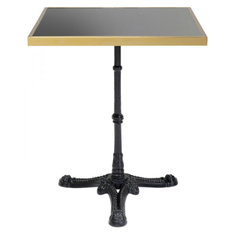 KARE Design Barový stůl Rim - čtvercový, černý, 57x57cm