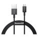 Baseus CAMYS-01 Superior Fast Charging Datový Kabel MicroUSB 2A 1m Black