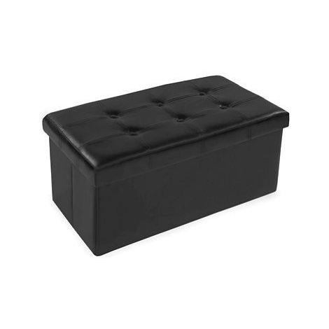 Box skládací s úložným prostorem 80×40×40cm, černá tectake
