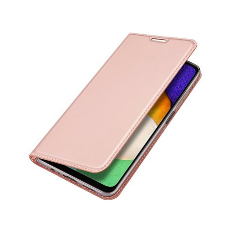 Skin Pro knížkové kožené pouzdro na Samsung Galaxy A13 5G, růžové