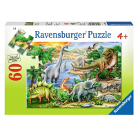 Ravensburger 09621 puzzle prehistorický život 60 dílků