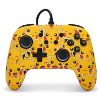 PowerA Enhanced drátový herní ovladač - Pikachu Moods (Switch) Žlutá