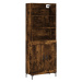 vidaXL Skříň highboard kouřový dub 69,5 x 34 x 180 cm kompozitní dřevo