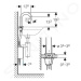 Geberit 116.165.21.1 - Elektronická umyvadlová baterie, bez směšovače, napájení z generátoru, ch