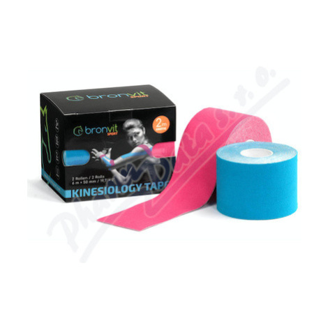 BronVit Sport Kinesio Tape set modr+růžo 2x6mx50mm