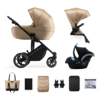 KINDERKRAFT SELECT Kočárek kombinovaný 3v1 Prime 2 Sandrose Beige, Premium