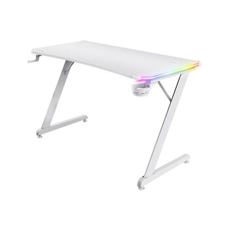 Trust GXT709W LUMINUS RGB Gaming Desk White - bílá