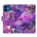 iSaprio flip pouzdro Purple Marble pro iPhone 12 mini