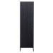 Černá šatní skříň z borovicového dřeva 60x210 cm Gravure – WOOOD