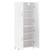 vidaXL Skříň highboard lesklá bílá 69,5 x 34 x 180 cm kompozitní dřevo