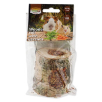 Válec Nature Land Nibble s mrkví dřevěný 150g