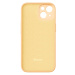 Baseus Liquid Silica Gel Case pro iPhone 14 Plus (sunglow)+ tvrzené sklo + čisticí sada