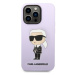 Karl Lagerfeld KLHCP14XSNIKBCU hard silikonové pouzdro iPhone 14 PRO MAX 6.7" purple Silicone Ik