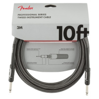 Fender Professional Series 10' Instrument Cable Gray Tweed
