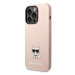 Karl Lagerfeld KLHCP14LSLCTPI hard silikonové pouzdro iPhone 14 PRO 6.1" light pink Silicone Cho