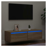 vidaXL TV skříňka s LED osvětlením dub sonoma 100X35,5x25 cm