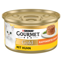 Výhodné balení Gourmet Gold Raffiniertes Ragout 4 x 12 ks, (48 x 85 g) - Kuřecí