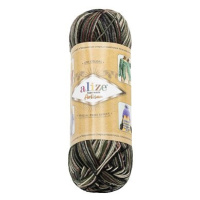 BELLATEX Příze Artisan 100 g - 9014 šedá, černá, khaki