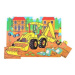 Bigjigs Toys Dřevěné puzzle bagr 9 dílků