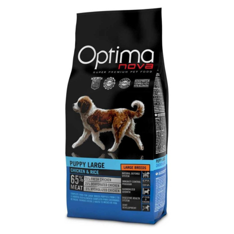 OPTIMAnova Dog Puppy Large Chicken & Rice 12 kg
