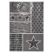 Šedý koberec Hanse Home City & Mix Stars, 140 x 200 cm