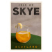 Ilustrace Travel Poster Cocktail Scotland, The Whiskey Ginger, 26.7 × 40 cm