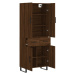 vidaXL Skříň highboard hnědý dub 69,5 x 34 x 180 cm kompozitní dřevo