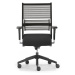 Dauphin Kancelářská otočná židle LORDO, synchronní mechanika, plastový podstavec, textil, černá 